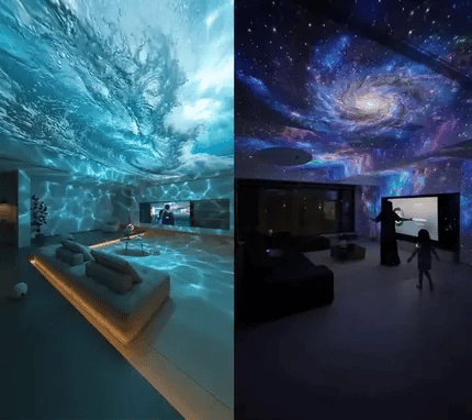 🥇PKNEW® NEXT-GEN SMART PROJECTION HD Smart Dynamic 5D Holographic Night Light Projector💎