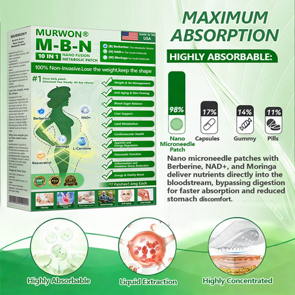 Extra 30% off on sale items|𝐅𝐃𝐀-𝐑𝐞𝐠𝐢𝐬𝐭𝐞𝐫𝐞𝐝 & 𝐆𝐌𝐏 𝐂𝐞𝐫𝐭𝐢𝐟𝐢𝐞𝐝 👩‍⚕️💧|🎗️ 𝑴𝙐𝗥𝓦𝐎𝙉® 𝑴-𝑩 -𝙉 𝟭𝟬-𝙞𝙣-𝟏 𝑁𝑎𝑛𝑜 𝐹𝑢𝘴𝘪𝘰𝘯 𝘔𝓮𝑡𝑎𝑏𝑜𝑙𝘪𝘤 𝖯𝚊𝗍𝖼𝗁 |✅𝘉𝘢𝘤𝘬𝘦𝘥 𝘣𝘺 𝘴𝘤𝘪𝘦𝘯𝘤𝘦 | 𝟭𝟬-𝙞𝙣-𝟏 𝖿𝗈𝗋𝗆𝗎𝗅𝖺 | 𝑅𝑒𝑠𝑢𝑙𝑡𝑠 𝑖𝑛 7 𝑑𝑎𝑦𝑠