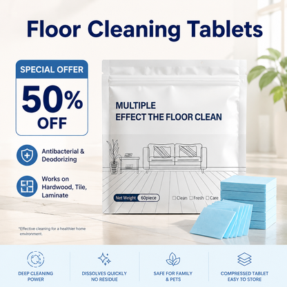PKNEW®🎉 Floor Cleaning Tablets Multi-Surface Cleaner for Hardwood Laminate Tile & RV Walls Antibacterial Deodorization Maintenance